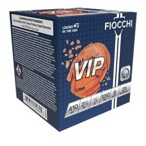 410 Gauge Fiocchi 2 1/2 Inch 1/2 Oz 9 Shot 10 Boxes 250 Rounds