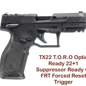 Taurus TX-22 TORO G2 TX22 22LR Optic Ready 22 Threaded 22+1 & FRT Forced Reset Trigger Included