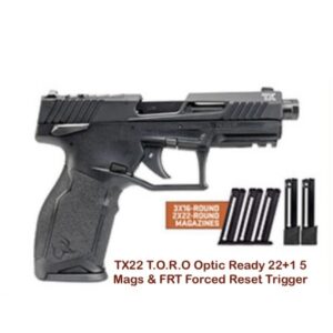 Taurus TX-22 TORO G2 TX22 22LR Optic Ready 22 Threaded 22+1 5 Magazines & FRT Forced Reset Trigger Included
