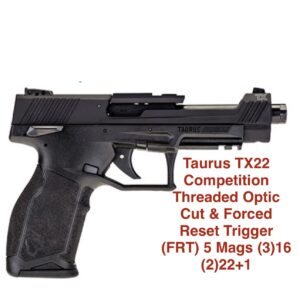 Taurus TX-22 TX22 Competition 22LR Threaded 22+1 Optic Ready + FRT +5 Mags