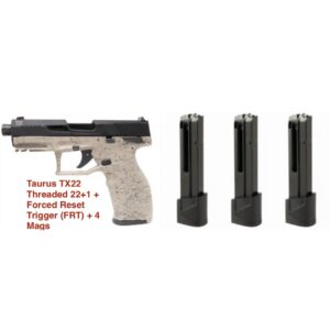 Taurus TX-22 G2 TX22 22LR 22 Threaded Barrel 22+1 +FRT Forced Reset Trigger & 4 Mags